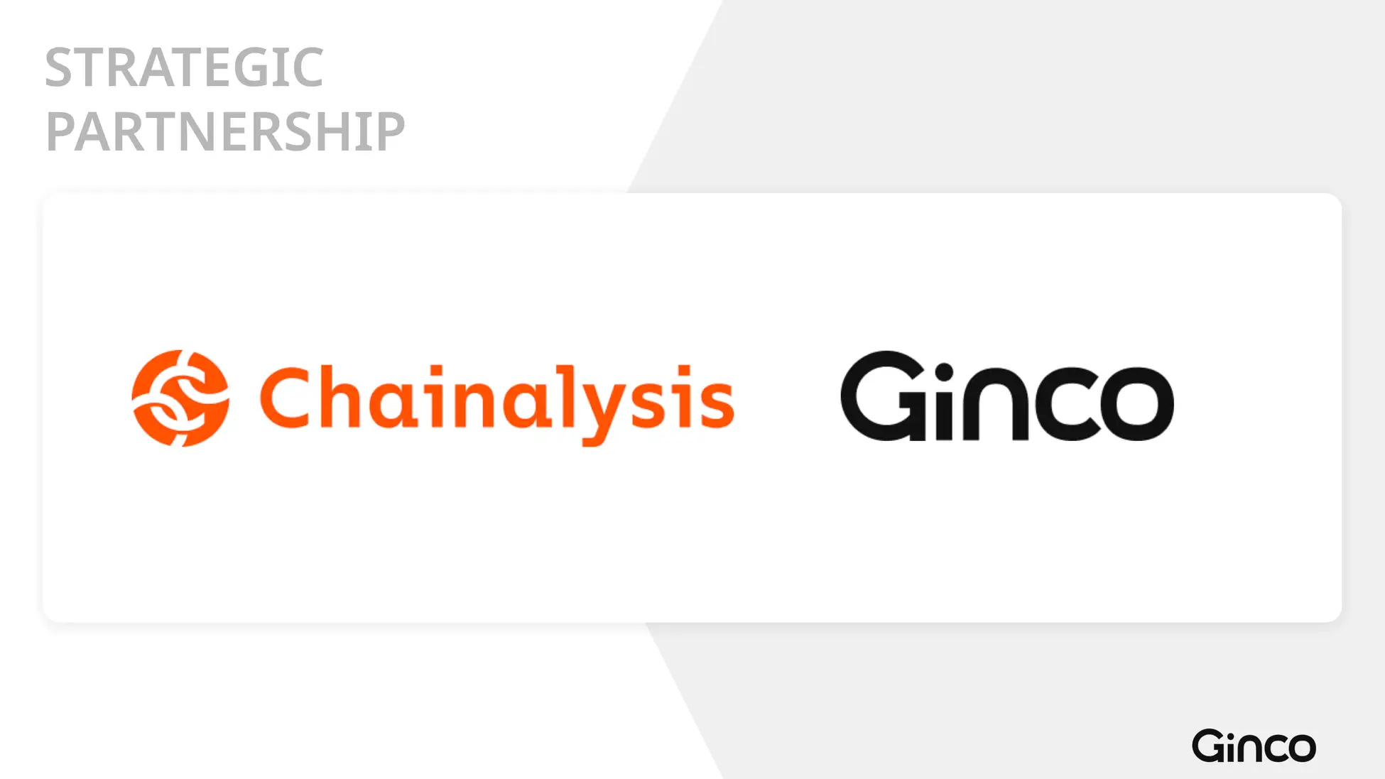 チェイナリシスとGincoの戦略的パートナーシップ