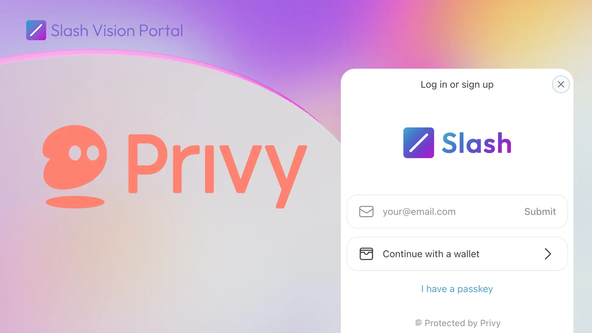 Slash Vision Portalが暗号資産ウォレット「Privy」に対応し、マスアダプションを促進