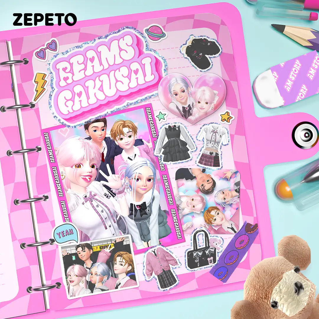 BEAMSがバーチャルSNS『ZEPETO』で学園祭をテーマにしたアバター用ファッションアイテムを発表